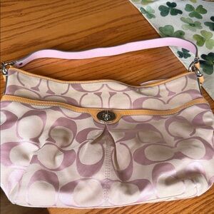 Stylish Pink and Cream Women's Bag
